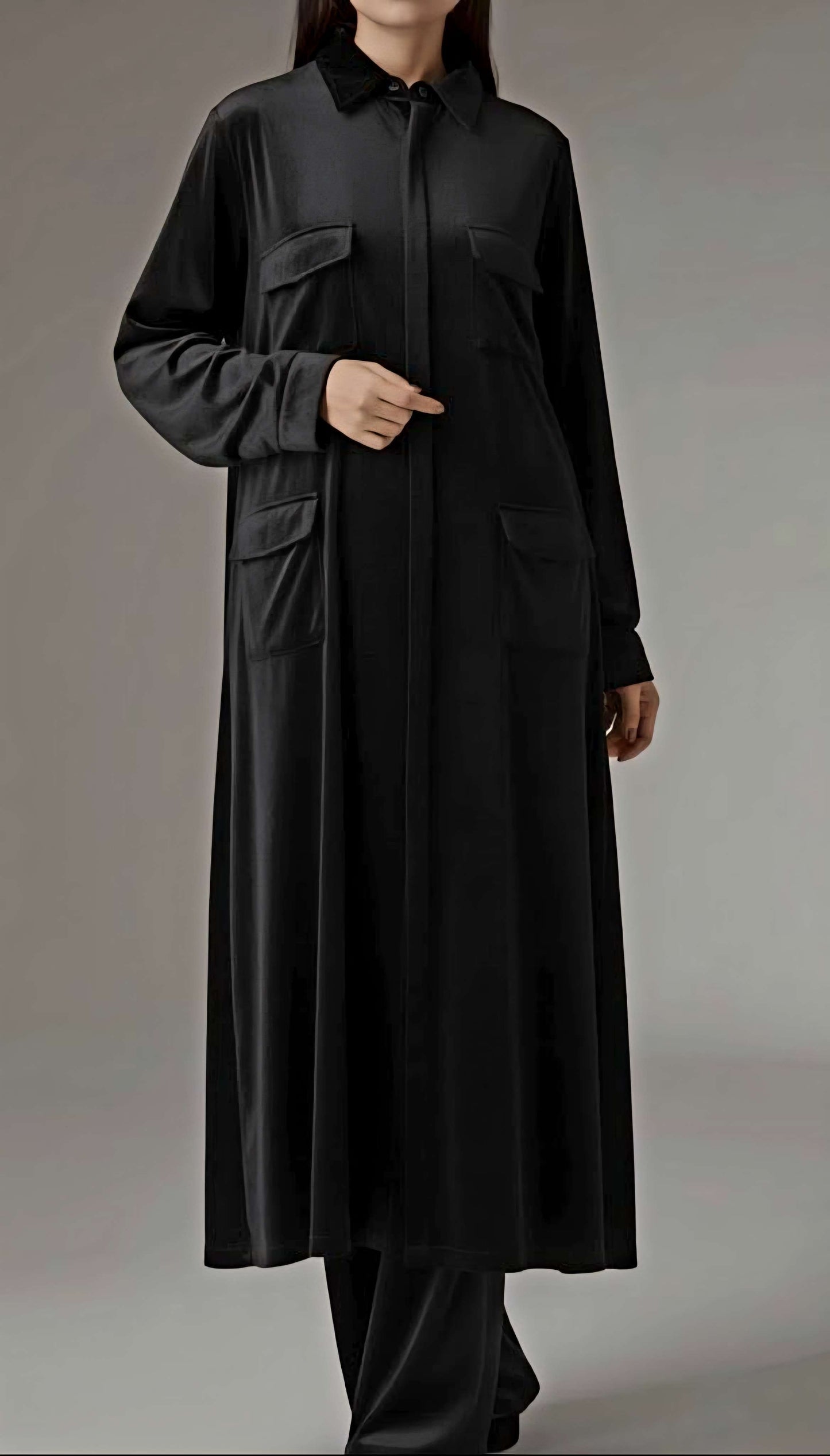 2 Piece Velvet Long Shirt + Trouser